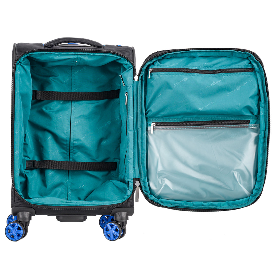 valise cabine 57 cm recyclée à fermeture anti vol i