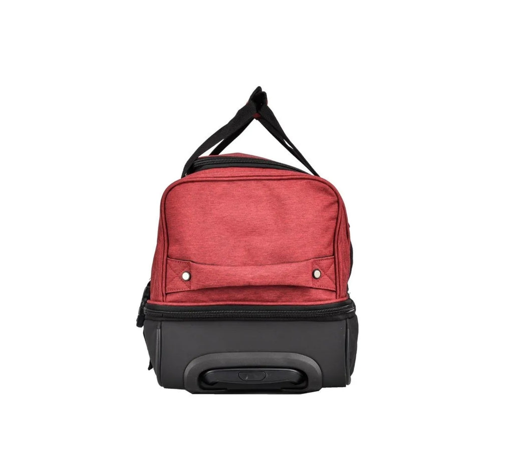sac de voyage à roulettes lee cooper rouge pas cher