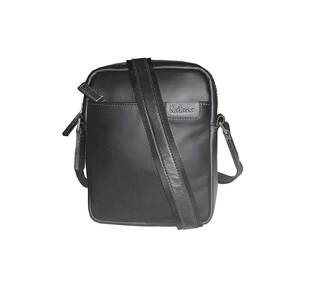 sacoche en cuir noir