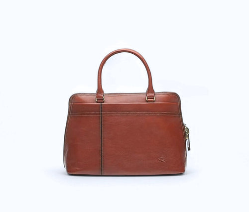 sac à main cabas en cuir katana marron