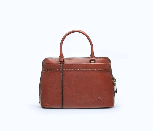 sac à main cabas en cuir katana marron