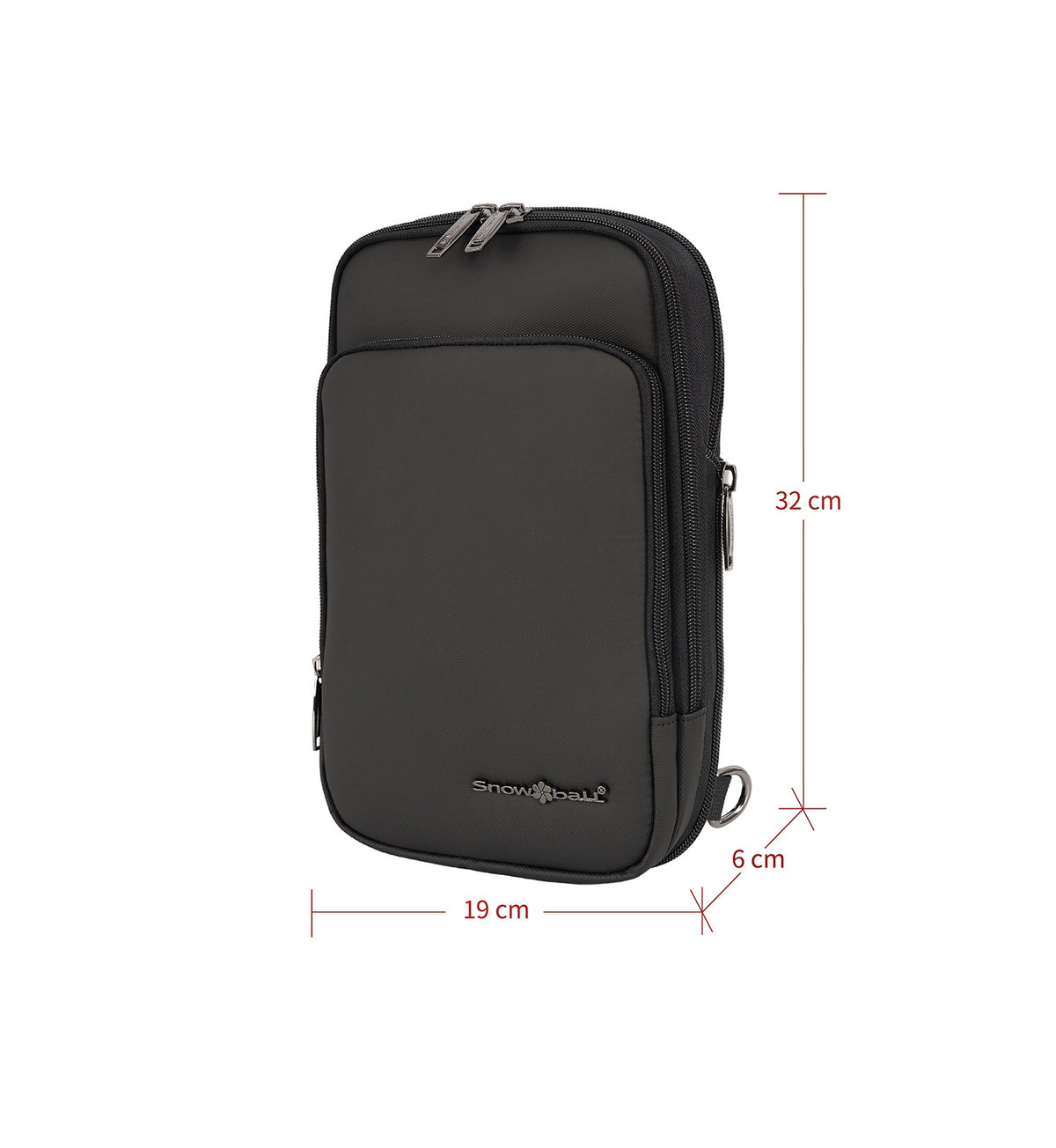 sac porté en travers pour homme impErméable snowball 22104
