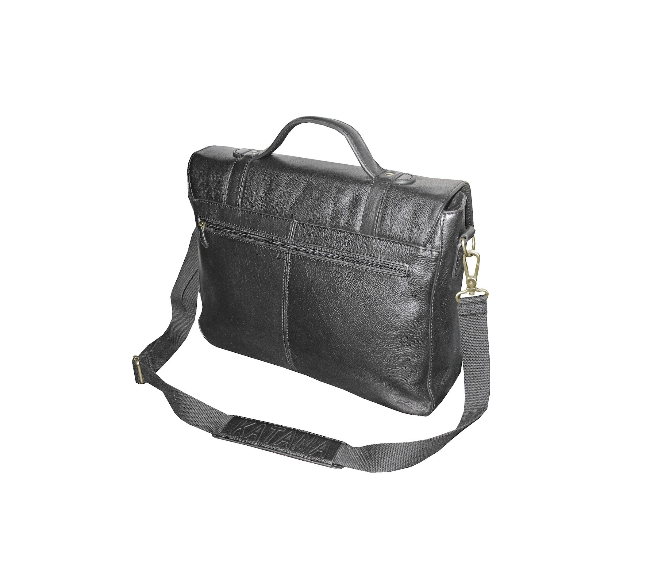 cartable en cuir Katana noir 78546a