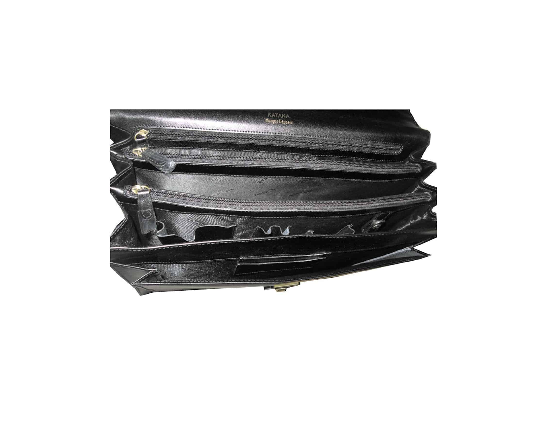Cartable en cuir 3 soufflets Seattle de Katana