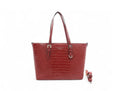 sac cabas xl pour femme Livia bordeaux - vue de face