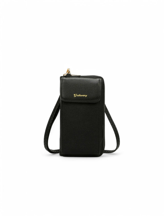 sac bandoulière téléphone portable noir gallantry