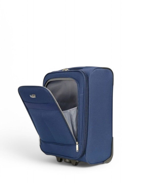 Valise cabine 52 cm semi-rigide bleu marine 1