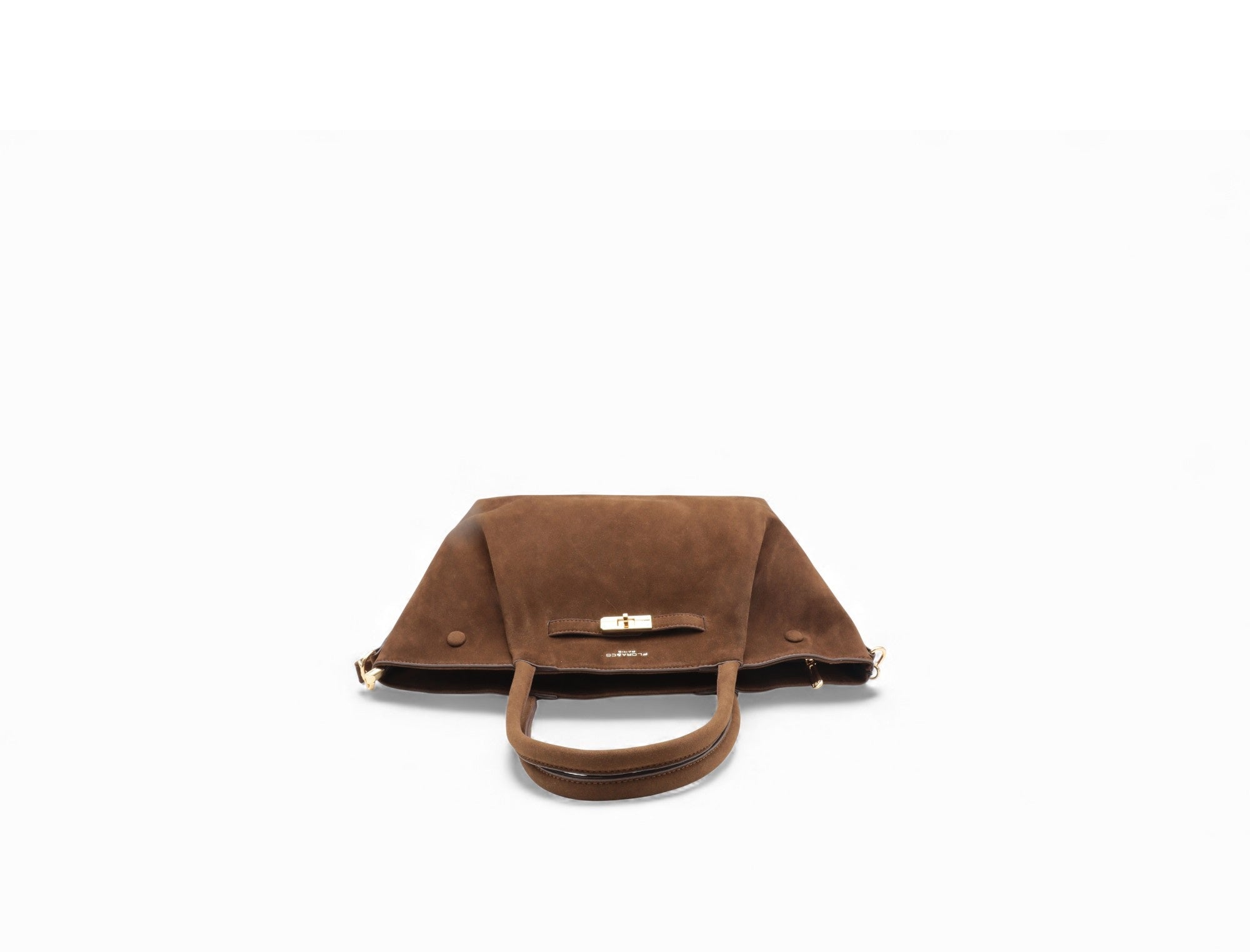 Sac à main en cuir marron avec poignée et fermoir élégant, parfait pour élégance et praticité.