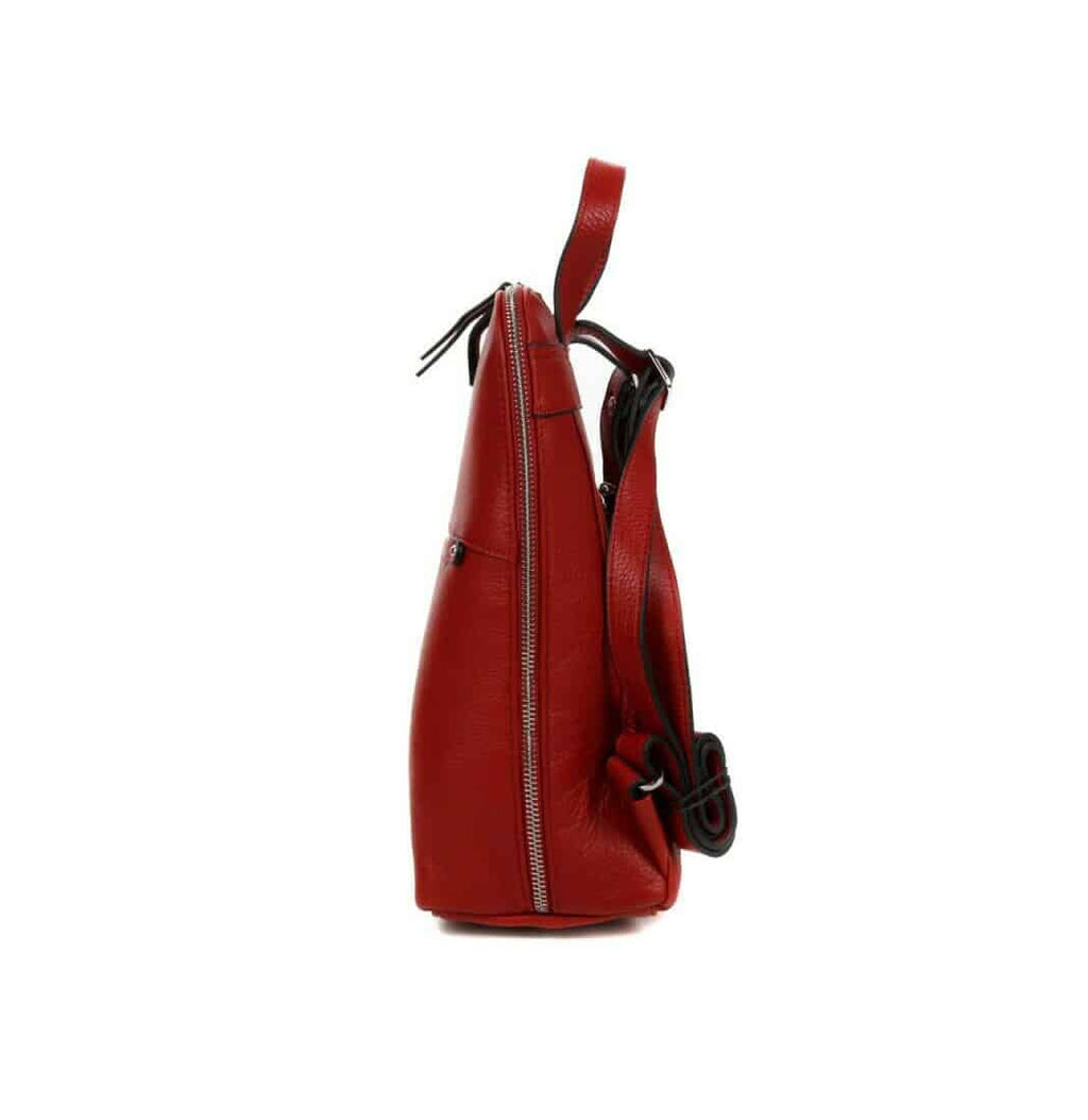 sac à dos cuir rouge femme katana 89807rg1