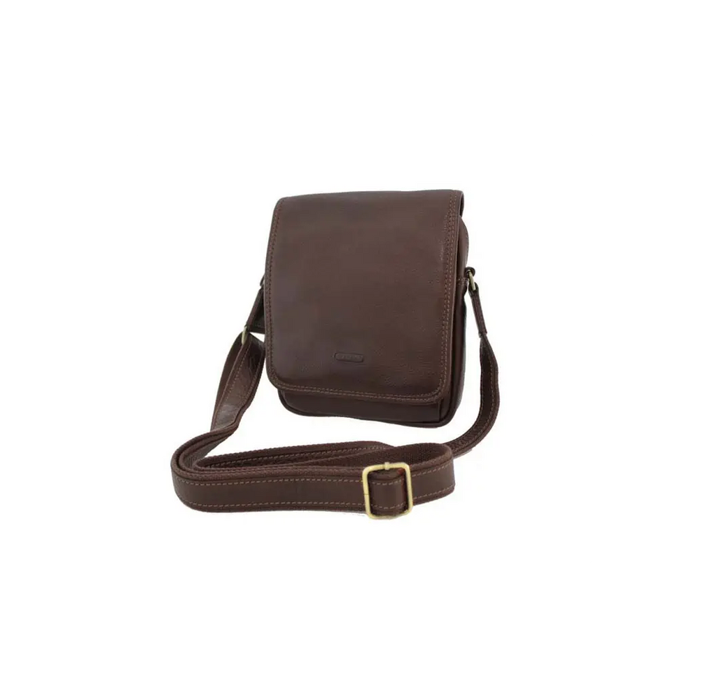 pochette en cuir marron katana pas cher