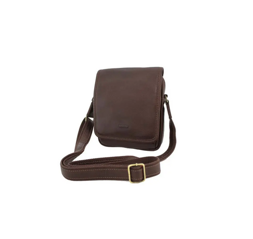 pochette en cuir marron katana pas cher