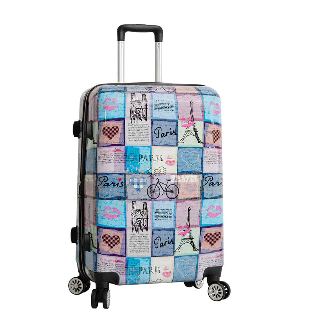 Valise 65 cm moyenne extensible Paris Blue