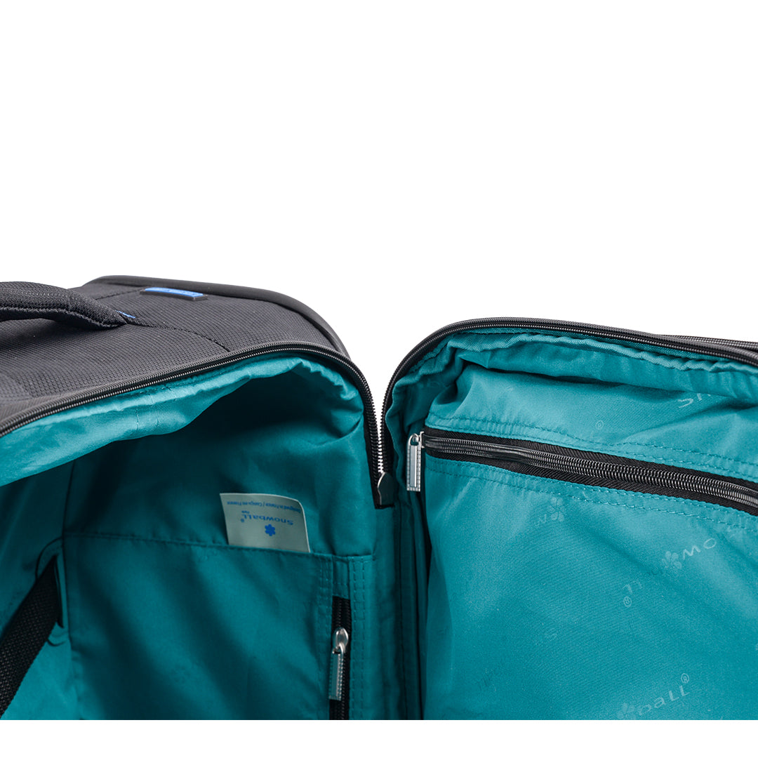 valise cabine 57 cm recyclée à fermeture anti vol k