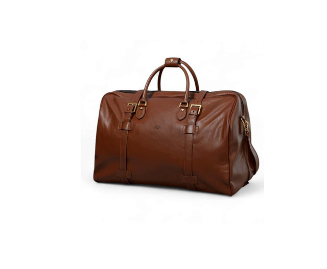 Sac de voyage Katana 33156 en cuir marron– vue de face