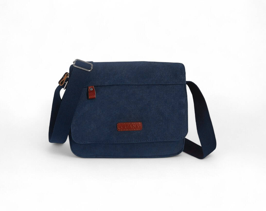 Sacoche bandoulière en toile et cuir Porto de Katana