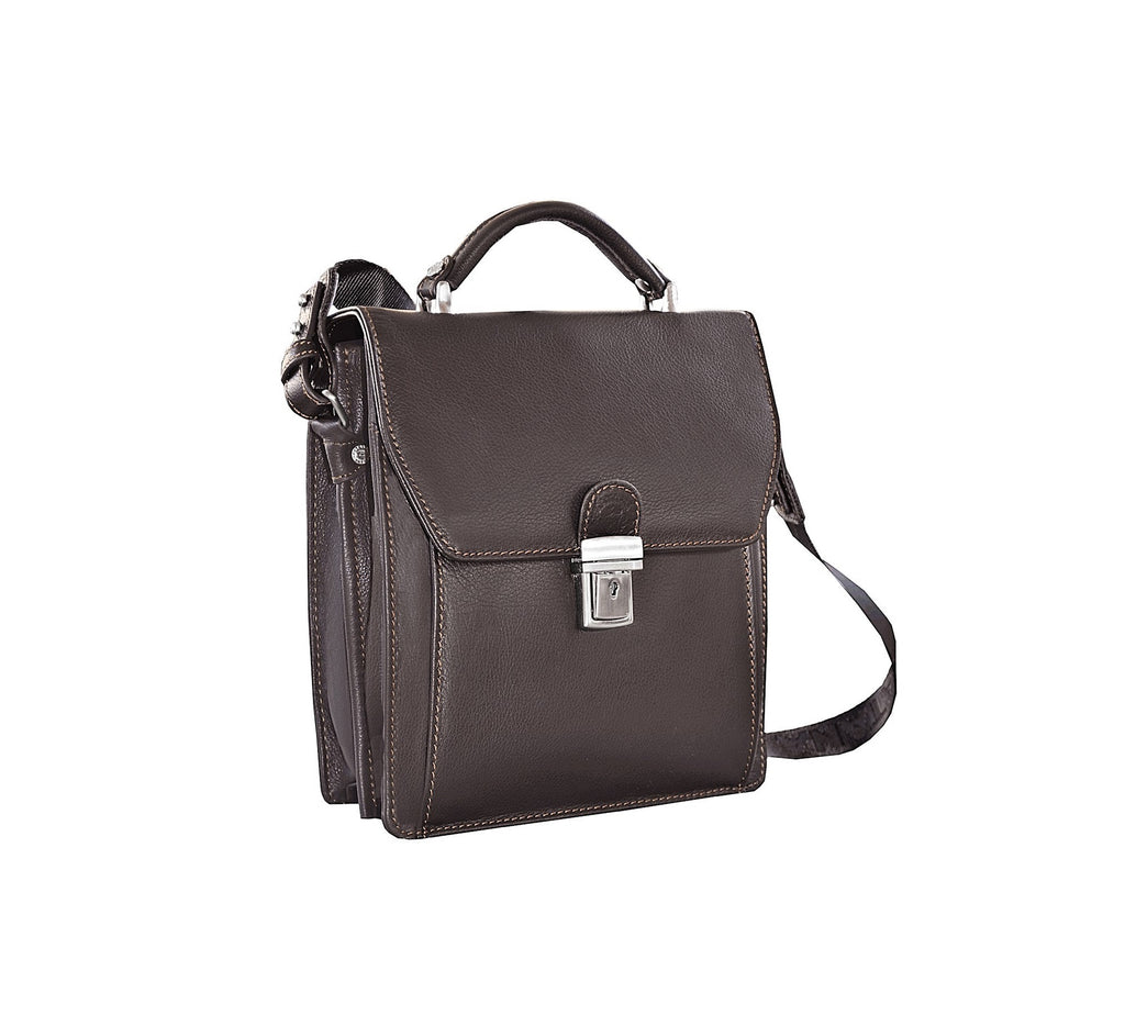 pochette en cuir katana marron 69117