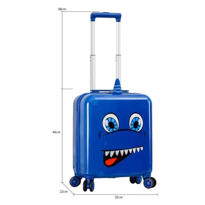 valise enfant cabine bleu Snowball 32018S2b
