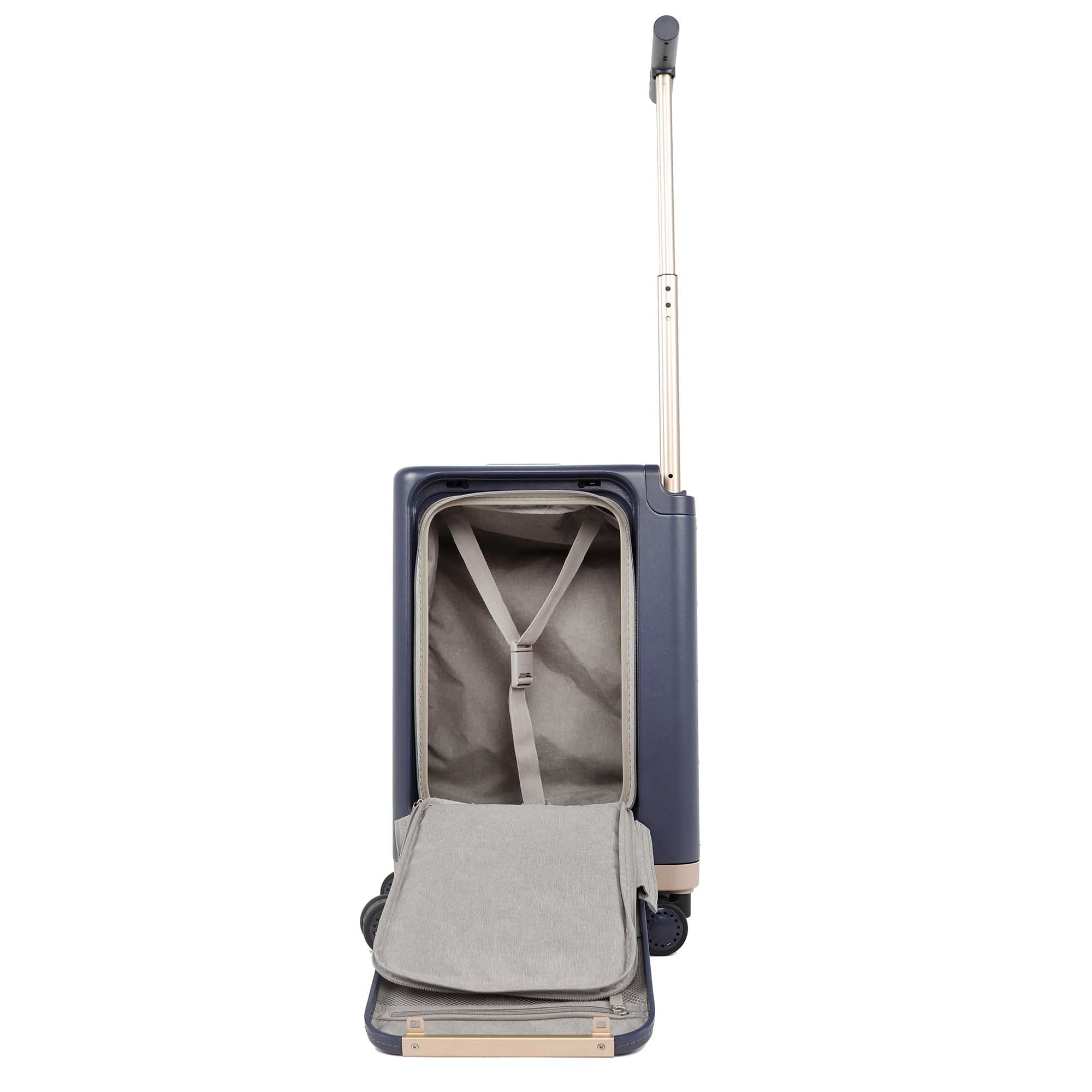 Valise cabine Snowball de 55 cm, idéale pour voyager avec une trottinette électrique, design pratiqu.