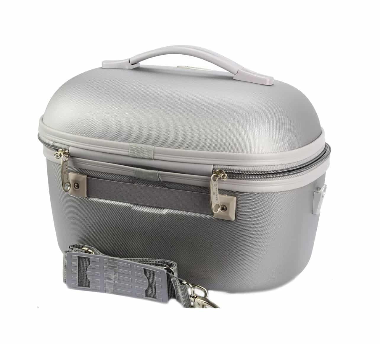 Vanity case et trousse de toilette rigide snowball marron