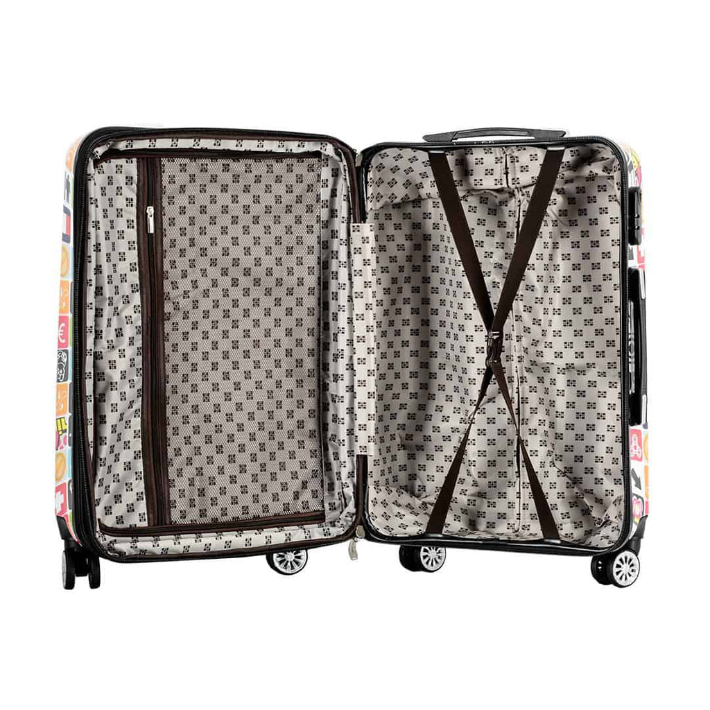 Valise rigide 77 cm Madisson 36820T- vue interieur