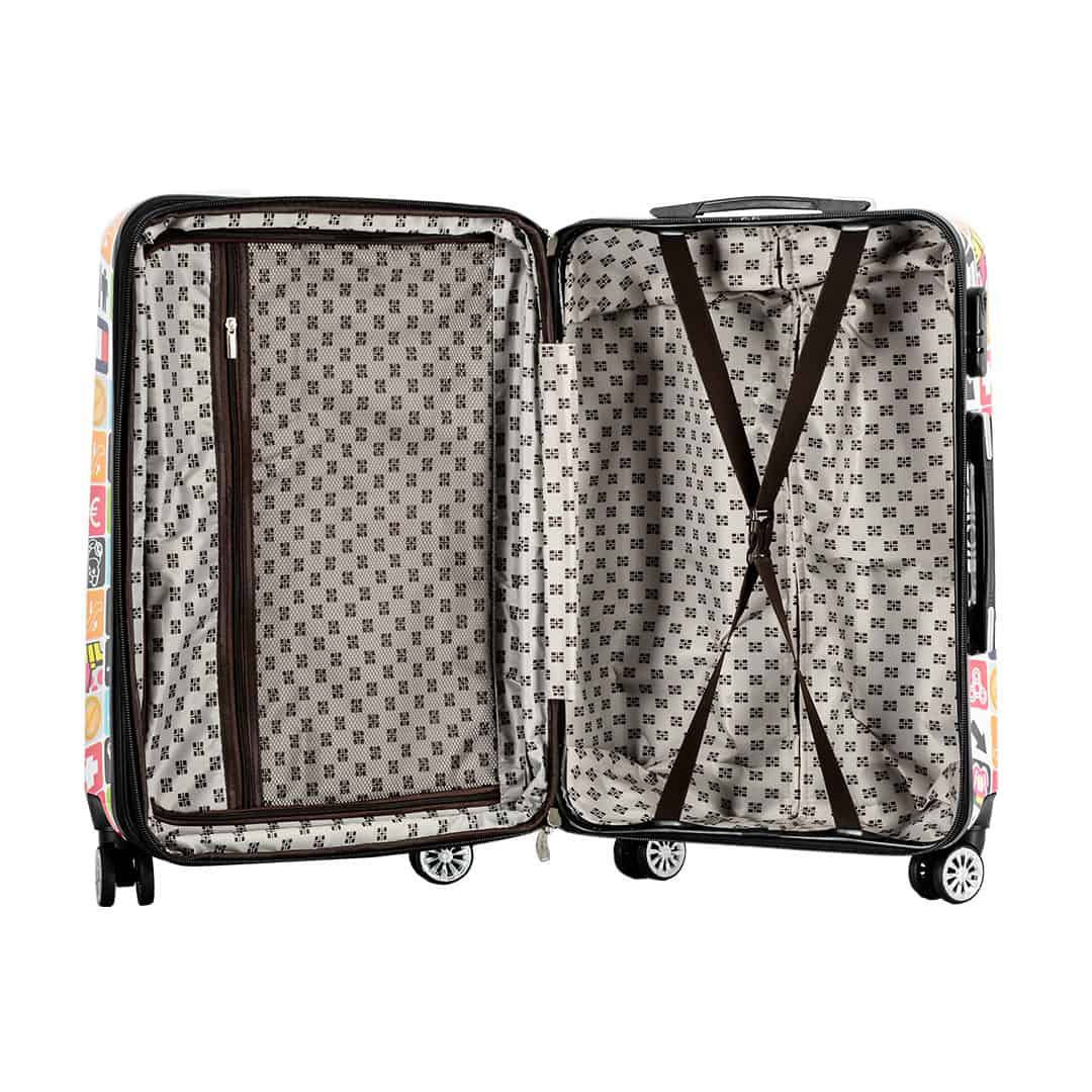 Valise rigide 77 cm Madisson 36820T- vue interieur