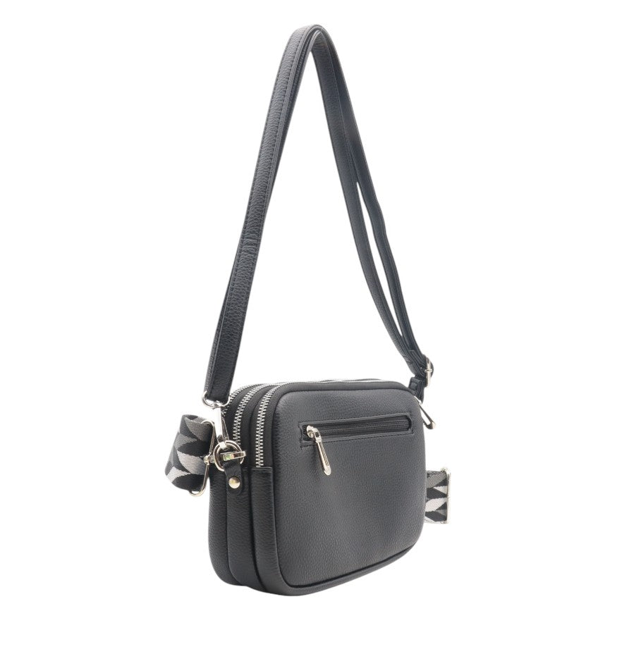 sac bandoulière pour femme Emma Flora&co noir A