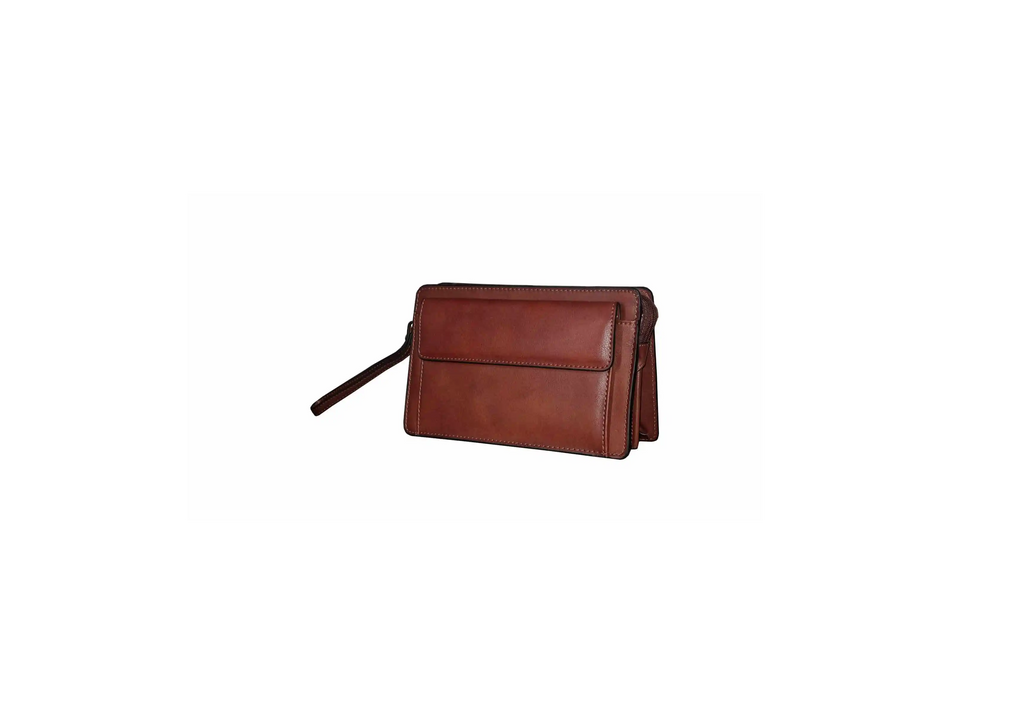 sacoche en cuir pour homme marron