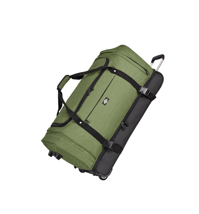 sac de voyage à roulettes 70 cm lee cooper vert