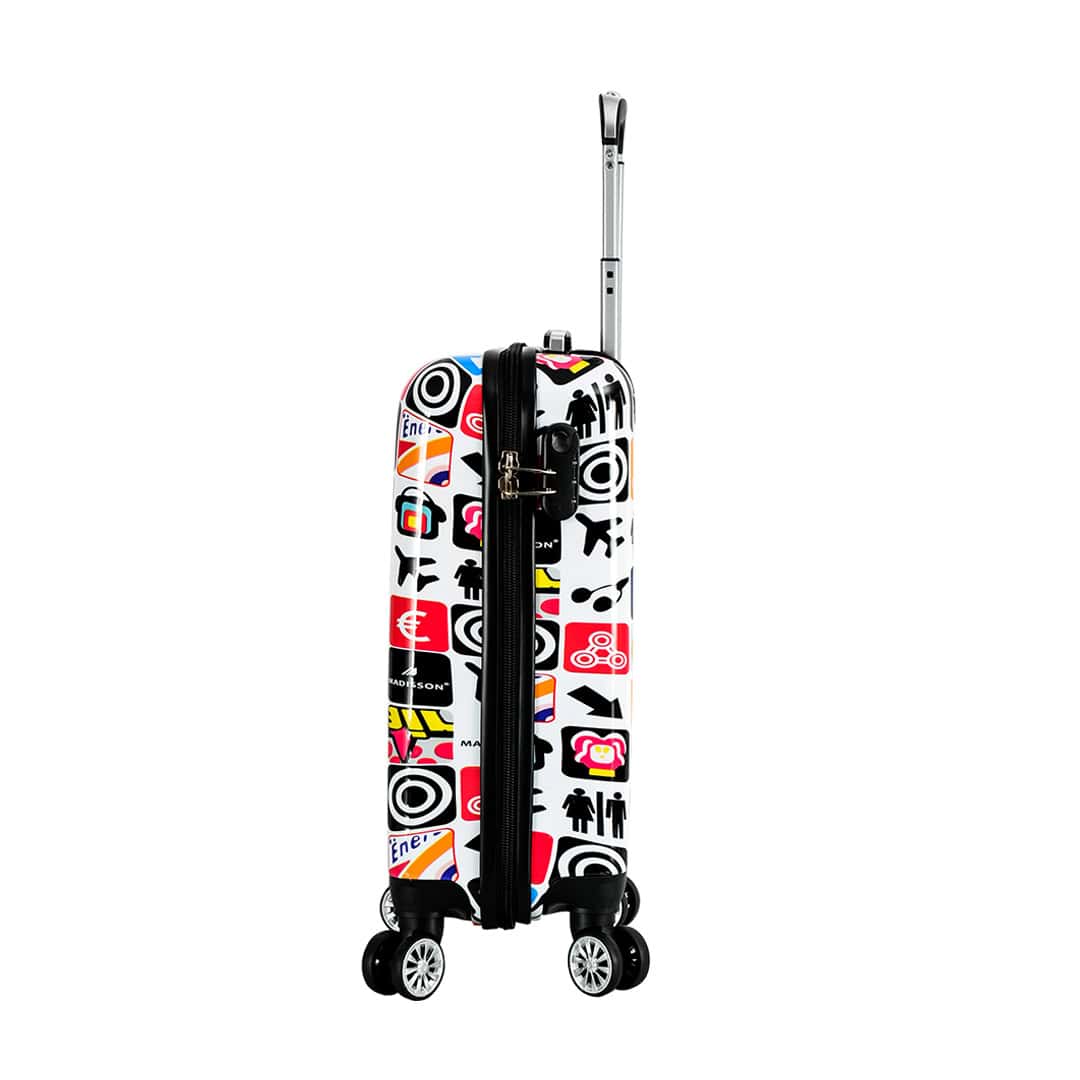 Valise cabine rigide 55 cm Travel Picto – Madisson - vue de profil