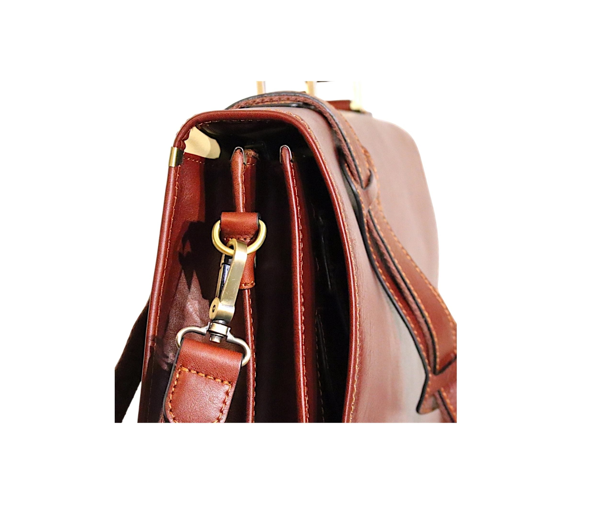 Serviette en cuir 2 soufflets Lexington de Katana