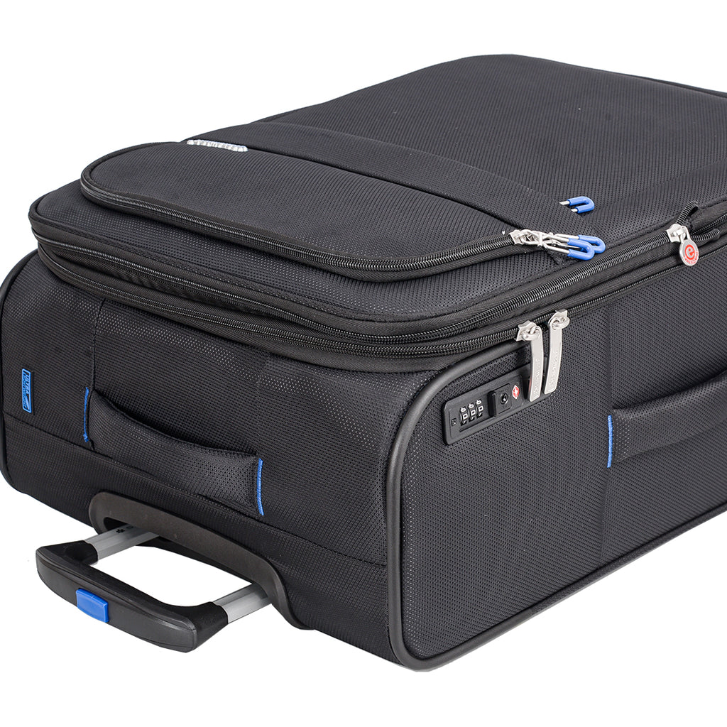 valise cabine 57 cm recyclée à fermeture anti vol u