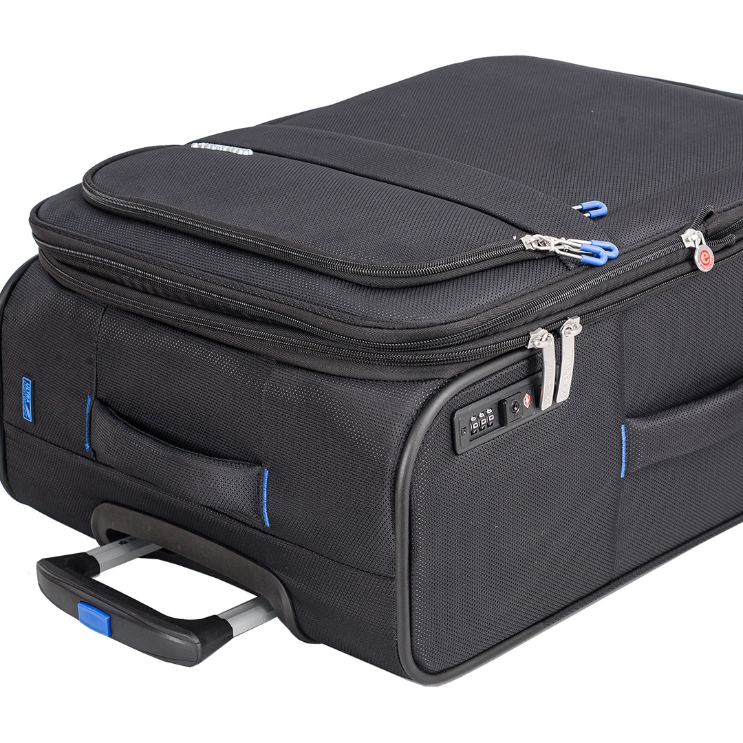 valise cabine 57 cm recyclée à fermeture anti vol u