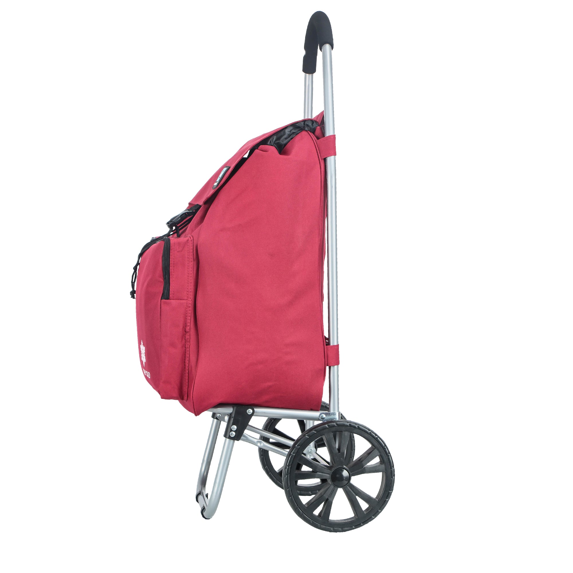 Chariot de courses pliable à 2 roues à poche isotherme