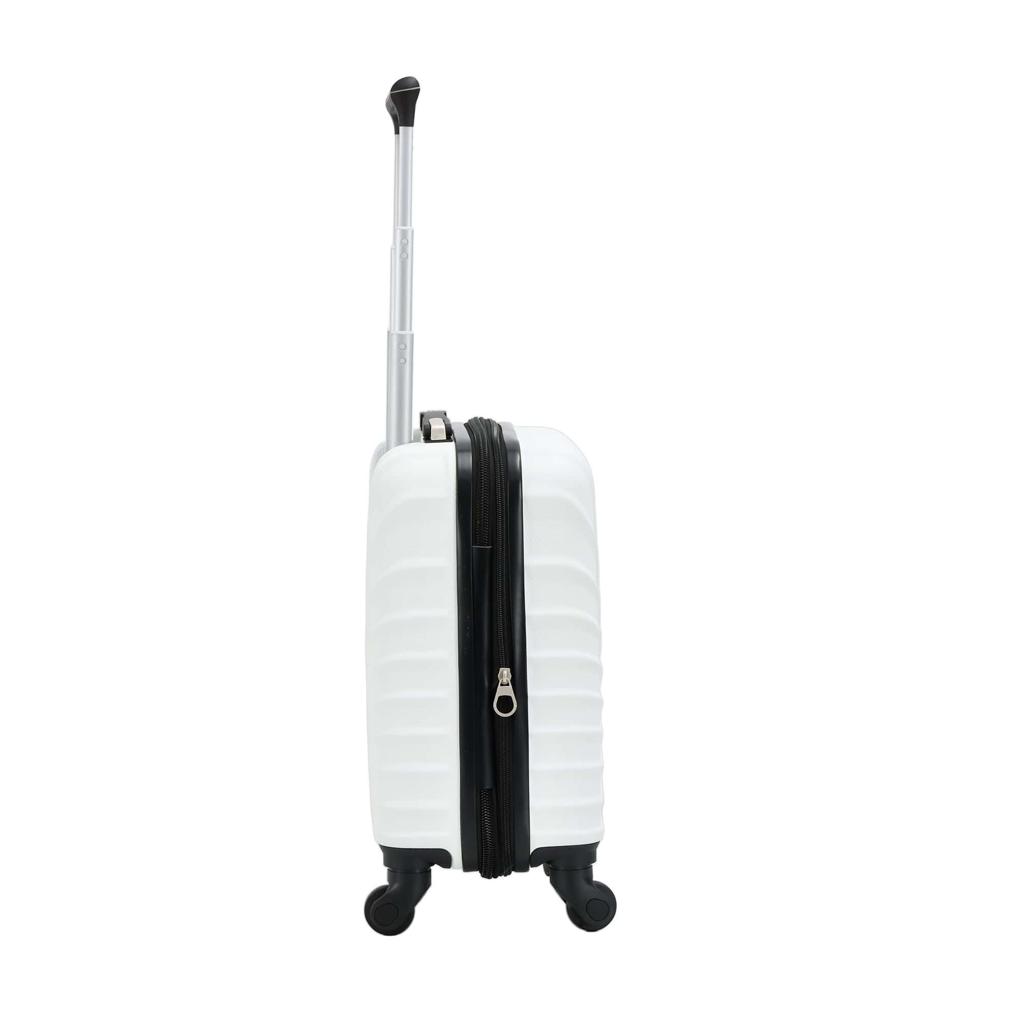 valise cabine sous siege easyjet 45x33x20 cm blanc- vue de profil
