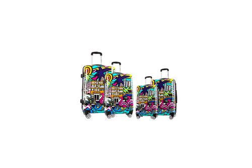 lot de 4 valises rigides miami madisson A