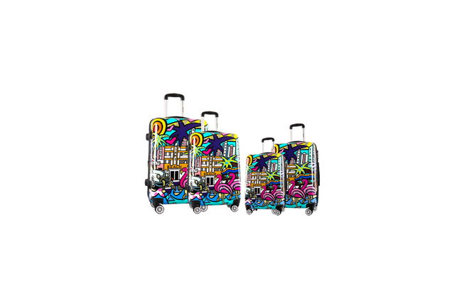 lot de 4 valises rigides miami madisson A