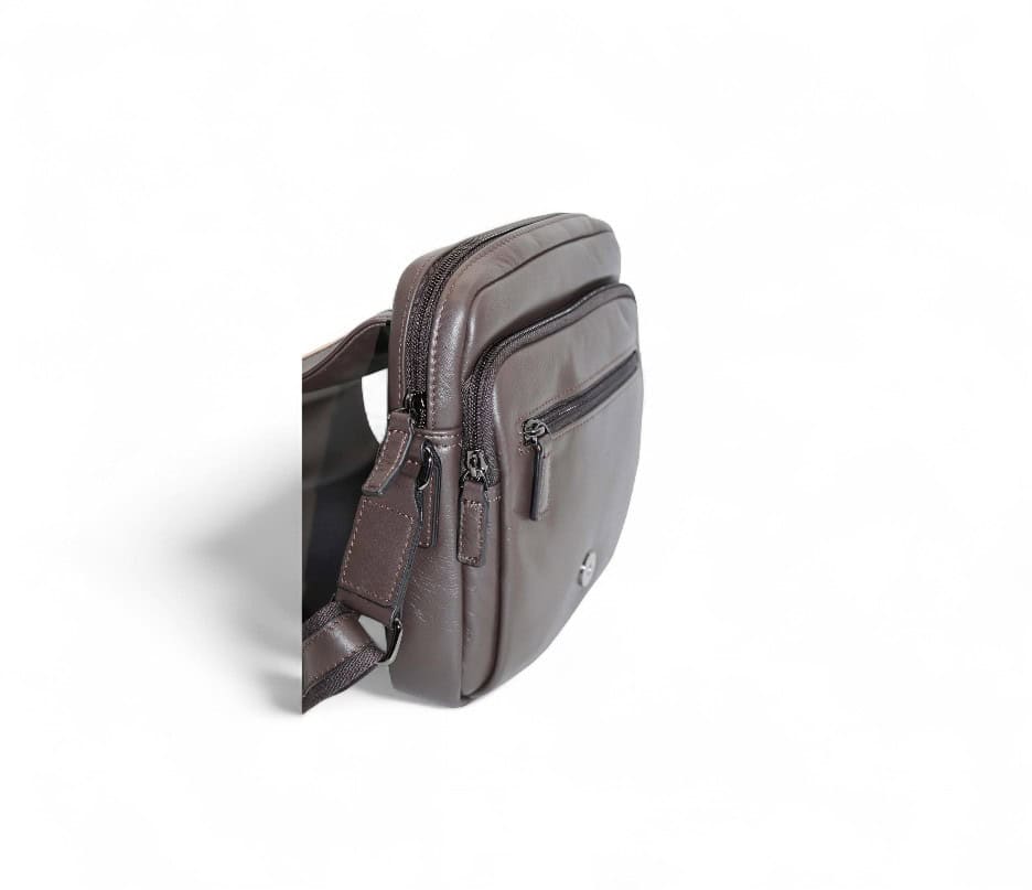 Sac besace bandoulière cuir homme katana 81662 - vue des poches
