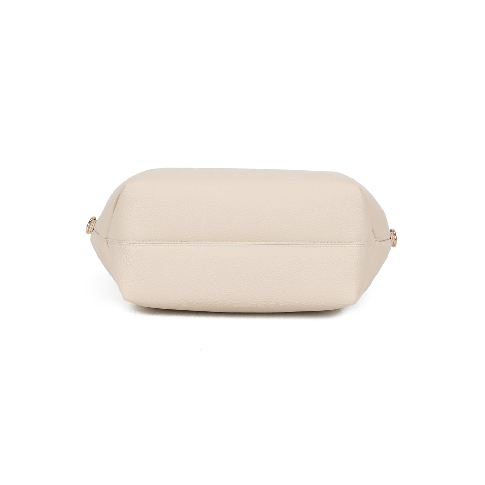 Sac à main femme Nina en cuir beige, tendance et pratique par Gallantry.