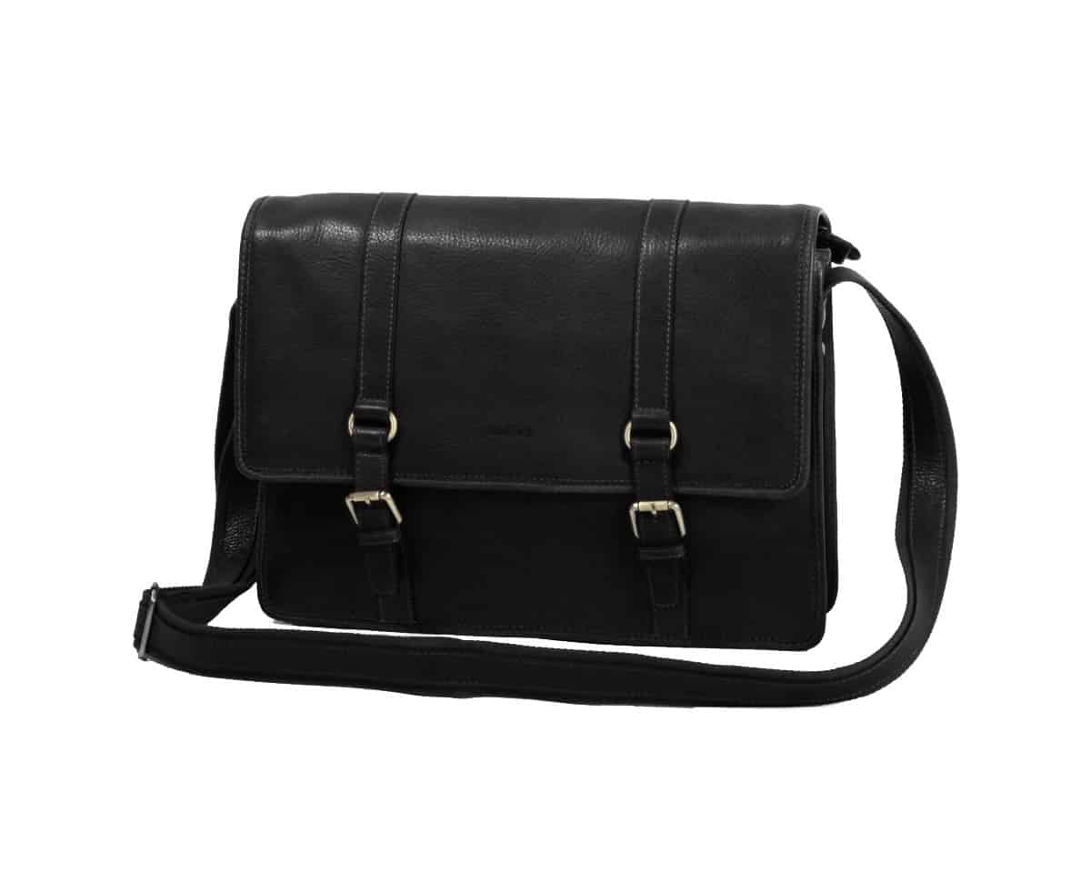 BESACE EN CUIR homme femme katana noir