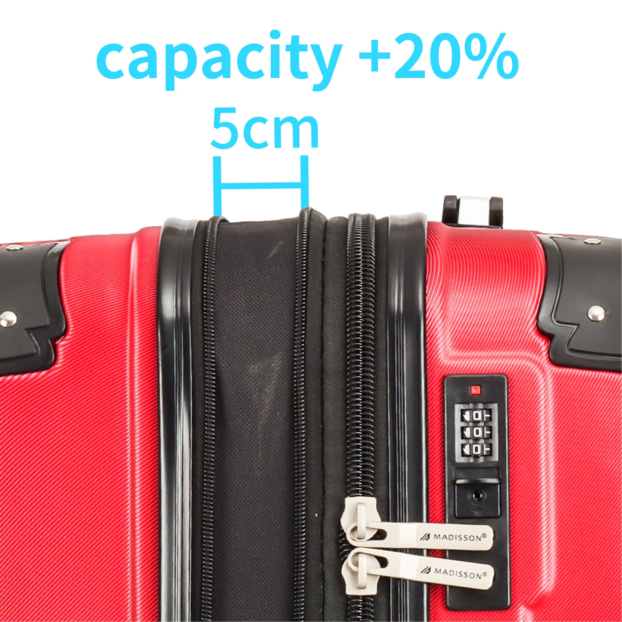 Valise cabine rigide Madisson