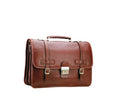 cartable en cuir gras katana 31039 marron
