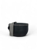 sac banane en cuir noir Katana pour femme