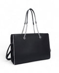 sac à main cabas A4 à chainettes noir gallantry