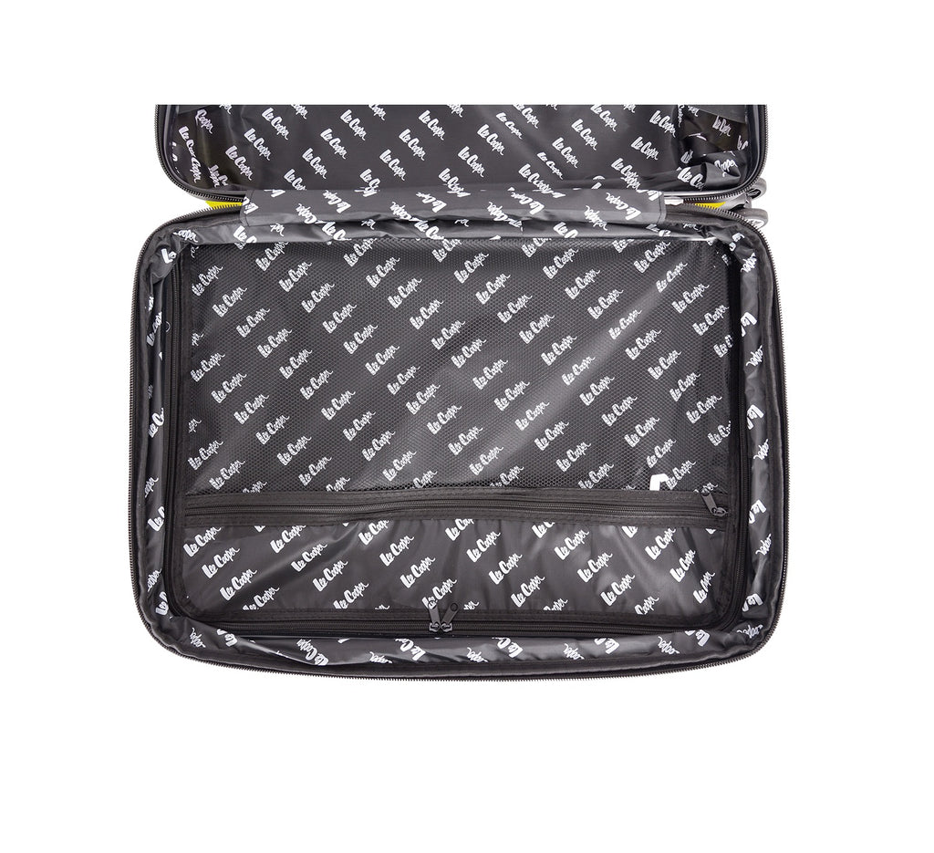 valise rigide moyenne 67 cm en polycarbonate Lee cooper jaune