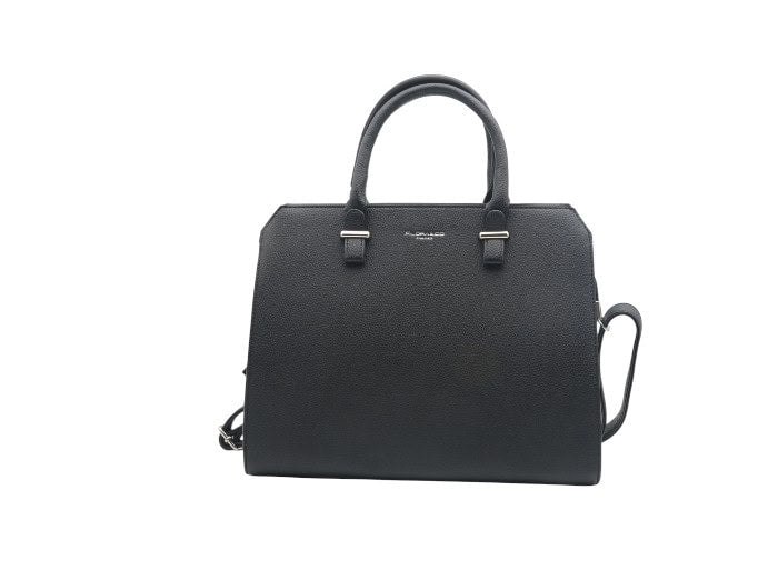 sac à main cabas pour femme Elise noir- vue de face