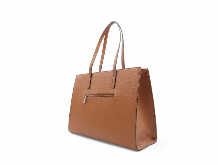 sac cabas porté épaule format A4 Alba camel - vue de profil