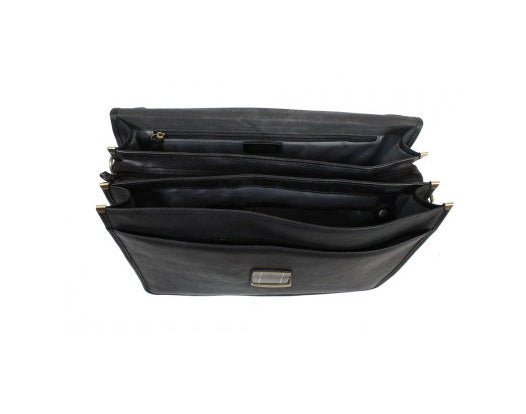 Cartable en cuir 3 soufflets 31033