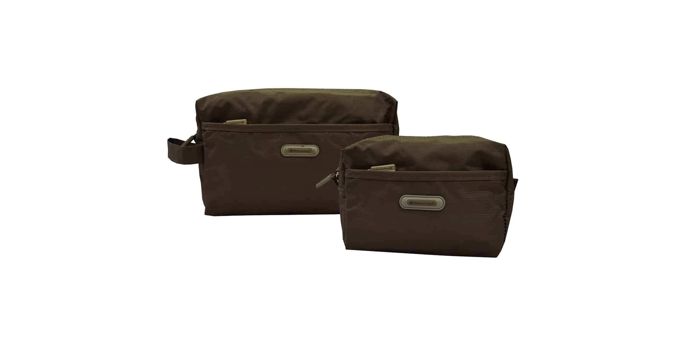 set de 2 trousses de toilettes Snowball marron
