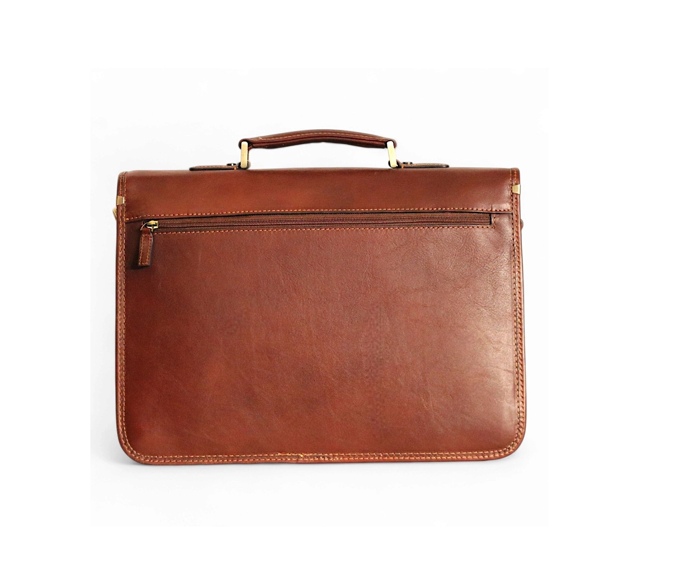 Serviette en cuir 2 soufflets Lexington de Katana