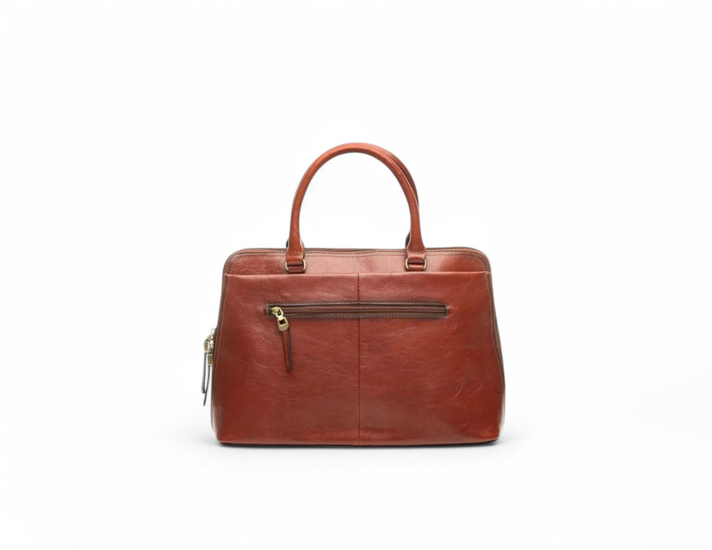 sac à main cabas en cuir katana marron